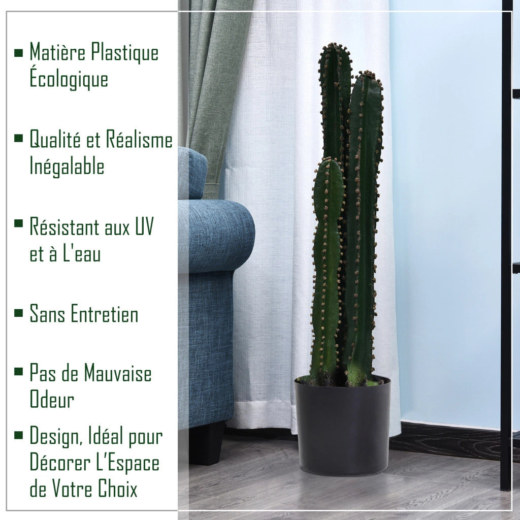 Pianta artificiale cactus grande realismo ¨C zephmum ¨C verde ? 17x98 cm