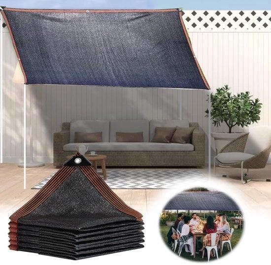 Tessuto in vinile ad alta resistenza UV - Schermo da sole - Respiro - Copertura per terrazza - Panno in vinile duraturo - Protezione solare