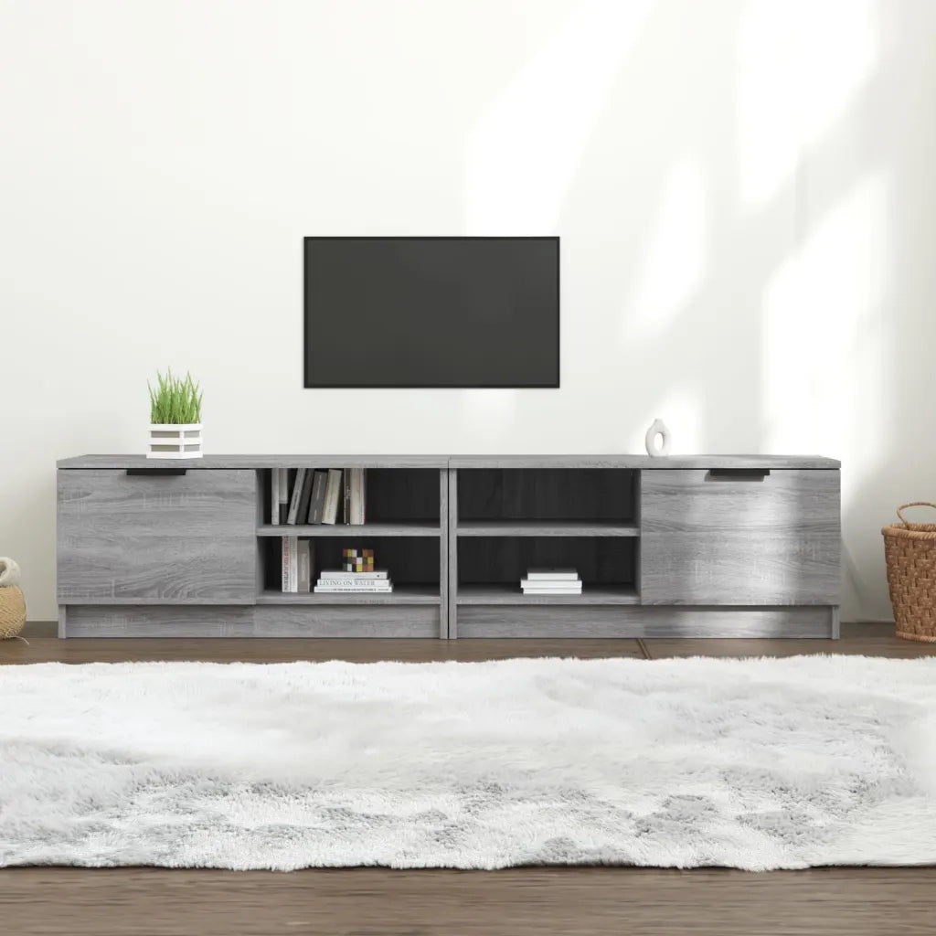 Mobili TV 2 pz Grigio Sonoma 80x35x36,5 cm in Legno Multistrato 817120