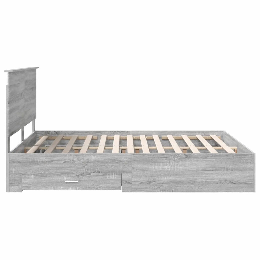 Struttura del letto con testiera Grigio Sonoma 160 x 200 cm 3411285
