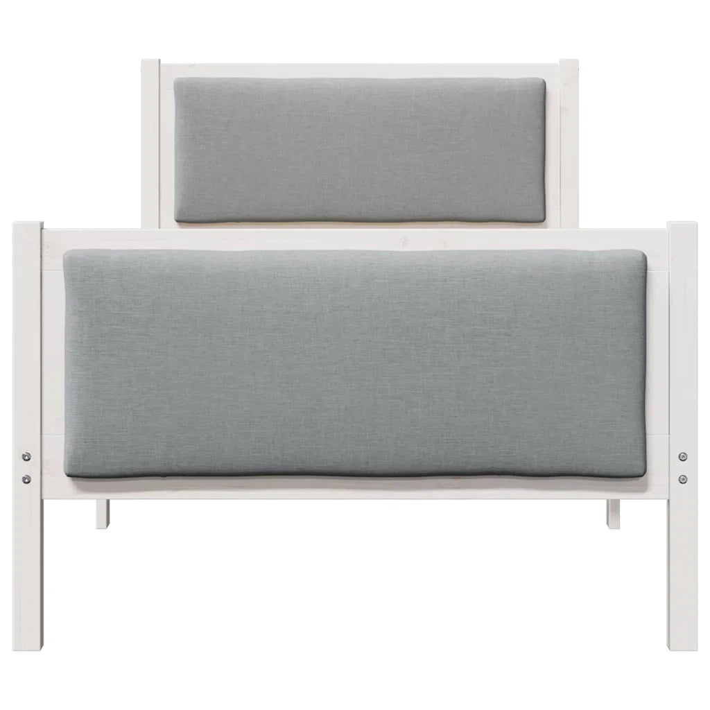 Struttura del letto Grigio chiaro 100 x 200 cm Tessuto 878353