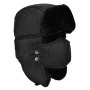 Cappello da Pilota Impermeabile - Cappello di Pelle - Unisex - Cappello da Inverno con Protezioni per le Orecchie - Maschera Facciale Rimovibile - Resistente al Freddo fino a -40°C - Cappello a Bomber
