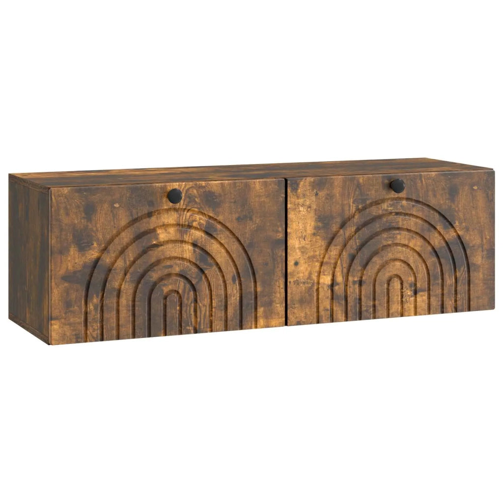 Mobile Porta TV da Muro Rovere Fumo 98 x 31 x 30 cm