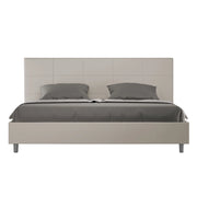 ityhome Letto matrimoniale king size senza rete imbottito 190x190 similpelle tortora Mika