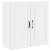 Mobile da cucina moderno a parete con 3 ripiani 80 x 31 x 80 cm legno ingegnerizzato bianco 02_0054398