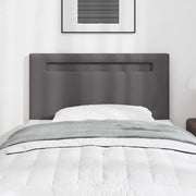 vidaXL Testiera Montaggio a parete con testiera Grigio 90 cm PVC