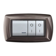 PLACCA LIFE LIVING PLAST ACCIAIO SATINATO 4P- 1,0 pz