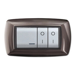 PLACCA LIFE LIVING PLAST ACCIAIO SATINATO 4P- 1,0 pz