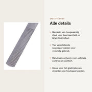 Houtrasp 4-via - Halfrondo/Plato - Lavorazione del legno/Trattamento del metallo - Resistente allo shock - Denti doppi/sottili - Dimensioni 200 x 23 mm - Segatura