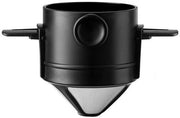 Filtro per caffè portatile in acciaio inossidabile, filtro riciclabile per caffè in grani in un bicchiere, adatto per uso domestico, ufficio e viaggio (4 pezzi)