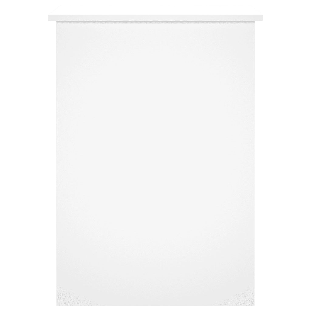 Scrivania-Scrivanie per ufficio e studio-Scrittoio Bianca 100x55x75 cm in Legno Multistrato