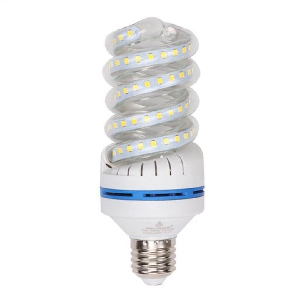 Trade Shop - Lampadina Led E27 30w 2850lm Tortiglione Vortice Spirale Luce Naturale Calda Fredda - -bianco Freddo      -
