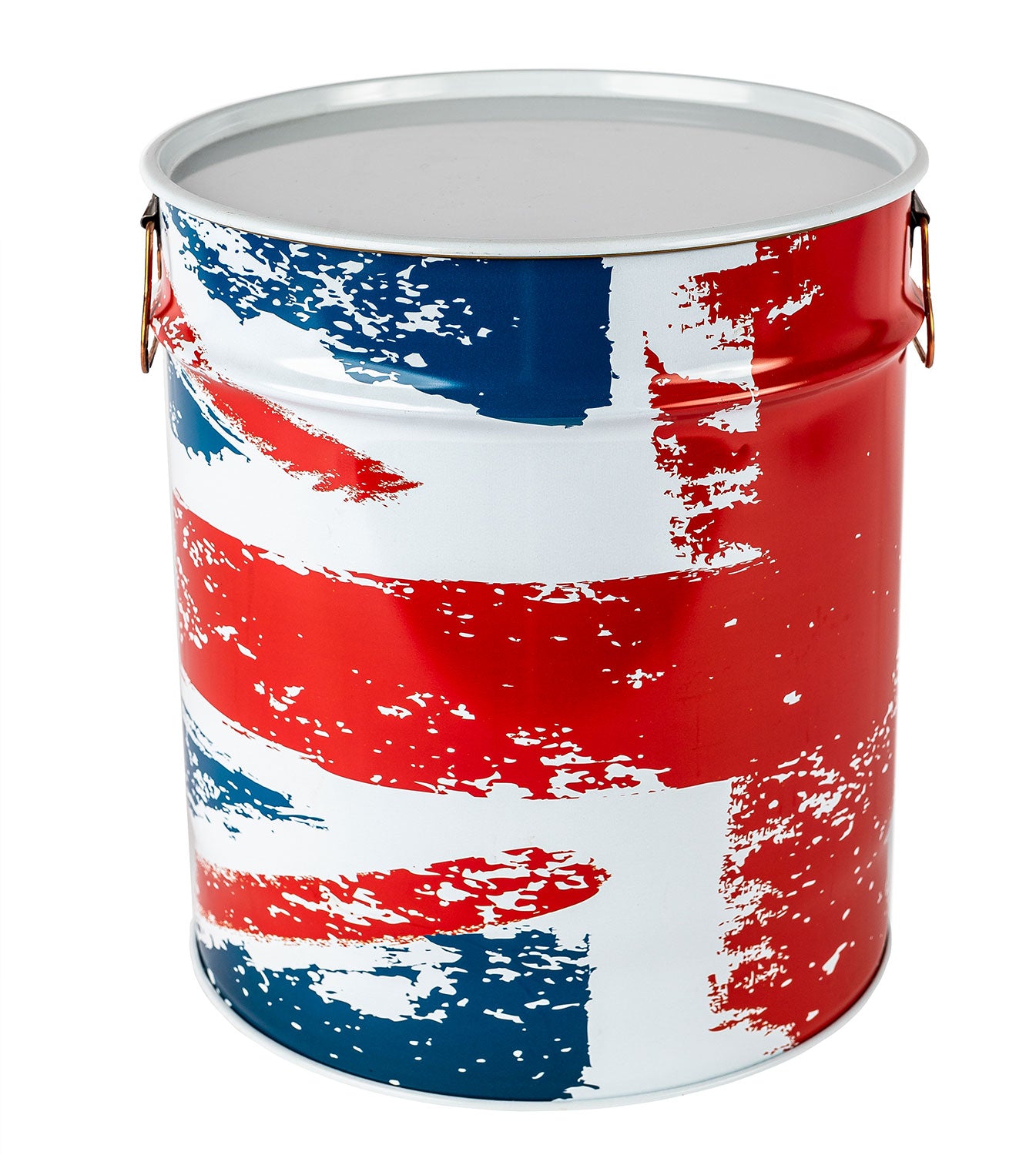 Coperchio per Contenitore Porta Legna o Pellet Ø39 cm in Ferro Bianco