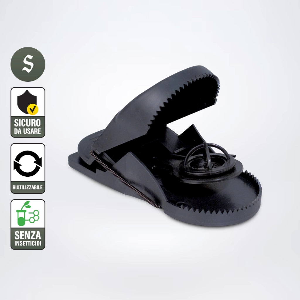 Combo contenitore " esca scura topi "+ Trappola  a scatto