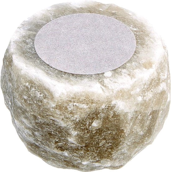 Set di Supporti per Vasi - Sale di Cristallo dal Punjab - 3 pezzi - Arancione, Bianco, Grigio - Ø 7 cm