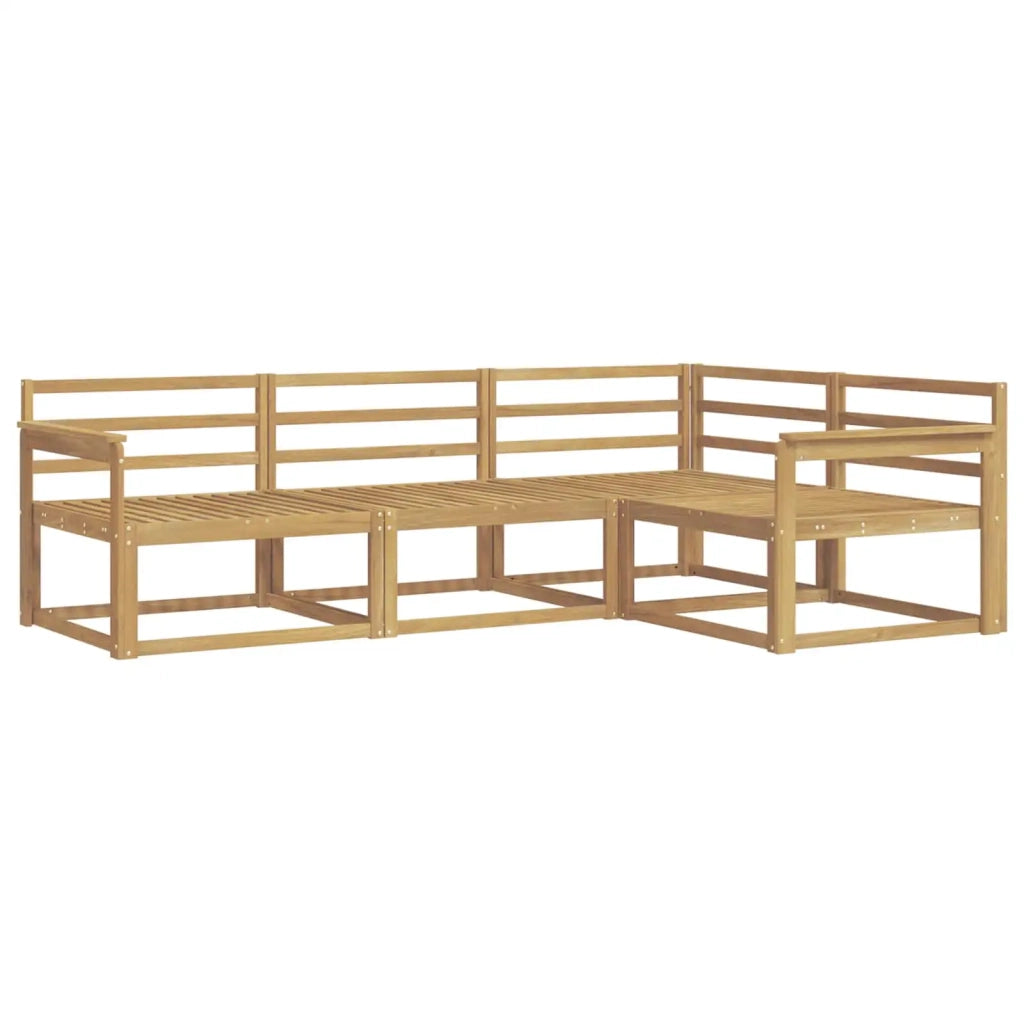 Set di divani da esterno 4 pcs Bianco 247,5 x 168,5 x 73 cm 3386363