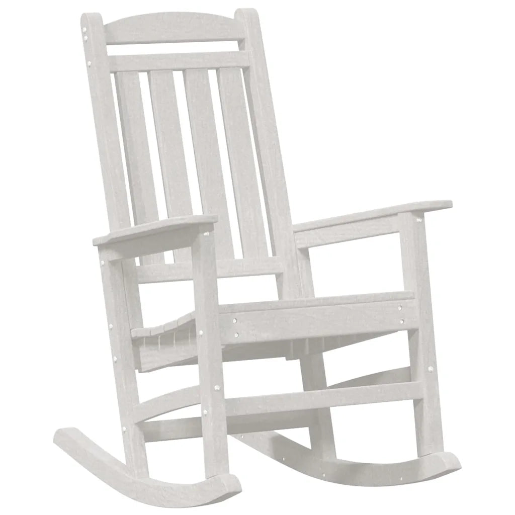 Sedia a dondolo 2 pz | Sedie da Esterno Bianco 92 x 70 x 108 cm Polietilene
