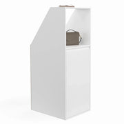 IDMarket - Armadio inclinato 1 anta e 1 nicchia TOMI 40 x 50 x 110/70 cm bianco