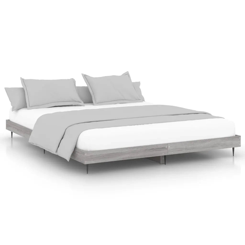 Giroletto-Struttura Letto Grigio Sonoma 140x200 cm in Legno Multistrato 804551