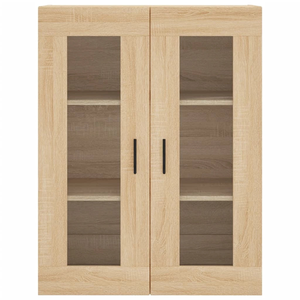 Buffet credenza cassettiera armadio mobile contenitore organizer cucina soggiorno salotto rovere Sonoma alto 69,5 x 34 x 180 cm legno ingegnerizzato marrone 02_0034114