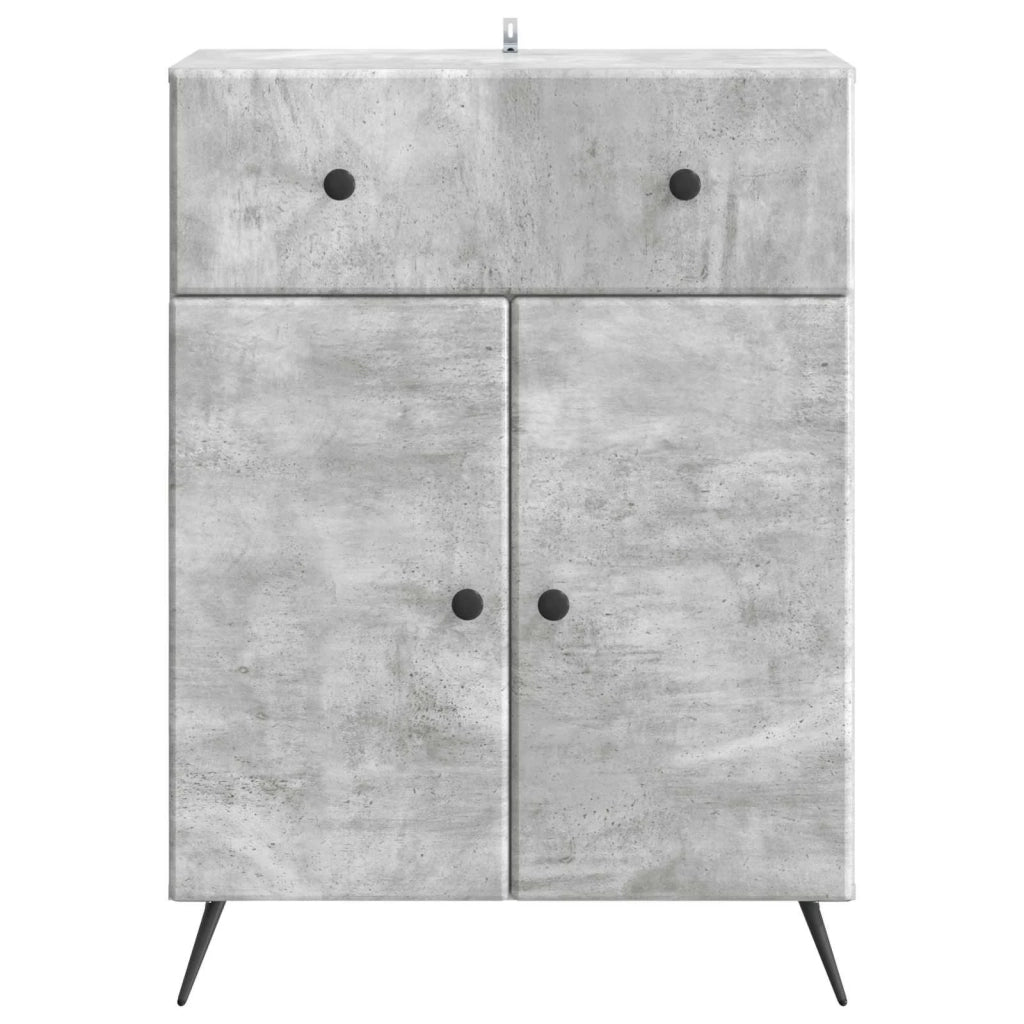 Credenza Grigio Cemento 66 x 34,5 x 90 cm Legno ingegnerizzato 895558
