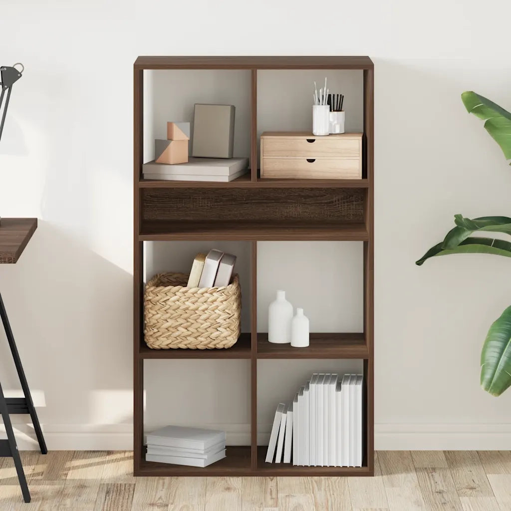 vidaXL Libreria Rovere Marrone 66x31x112 cm in Legno Multistrato