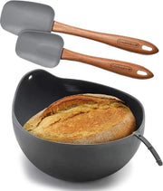 Combinatore in silicone universale per cottura, impasto e stufato, resistente al calore fino a 230 °C, inclusi 2 cucchiai da cucina
