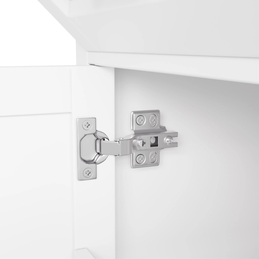 Mobile sottolavabo con 1 anta e 4 cassetti - per bagno - 76×47×82 cm - bianco
