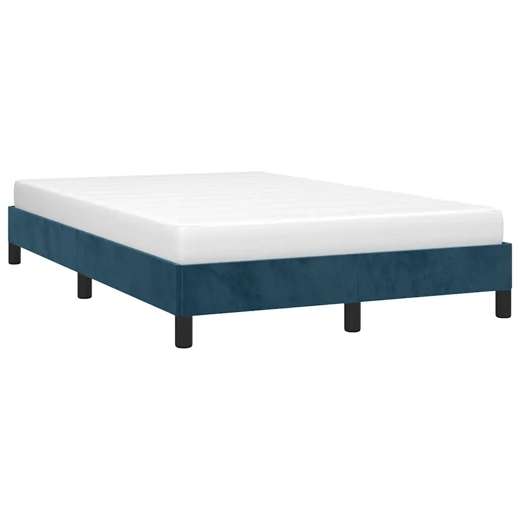 Giroletto senza Materasso Blu Scuro 120x190 cm Velluto 3269629