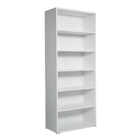 Libreria 6 Ripiani 72,3x34,1x177,1 cm in Truciolare Nobilitato Bianca