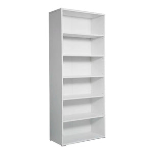 Libreria 6 Ripiani 72,3x34,1x177,1 cm in Truciolare Nobilitato Bianca