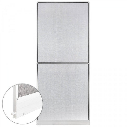 Zanzariera per porta a telaio fisso in alluminio 95 x 210 cm bianca 2008030/2