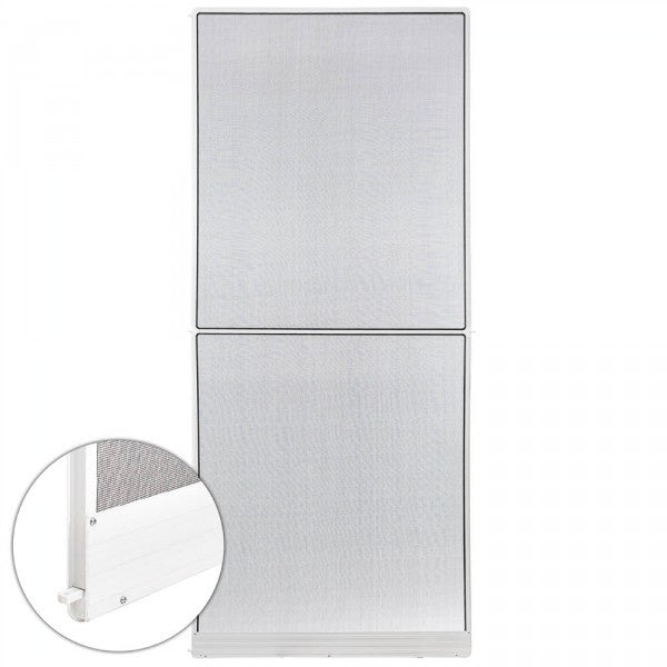 Zanzariera per porta a telaio fisso in alluminio 95 x 210 cm bianca 2008030/2