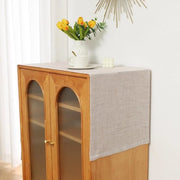 Tavolo da pranzo in tessuto lino, lavabile e resistente alle macchie, tavolo da pranzo, decorazione da tavola, banda da tavolo, tovaglia da tavolo, per sala da pranzo, party, vacanza, decorazione.