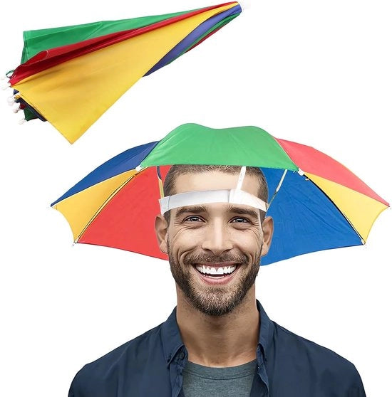 Parasole per pescatori - Colori arcobaleno - 1 pezzo - 50 cm