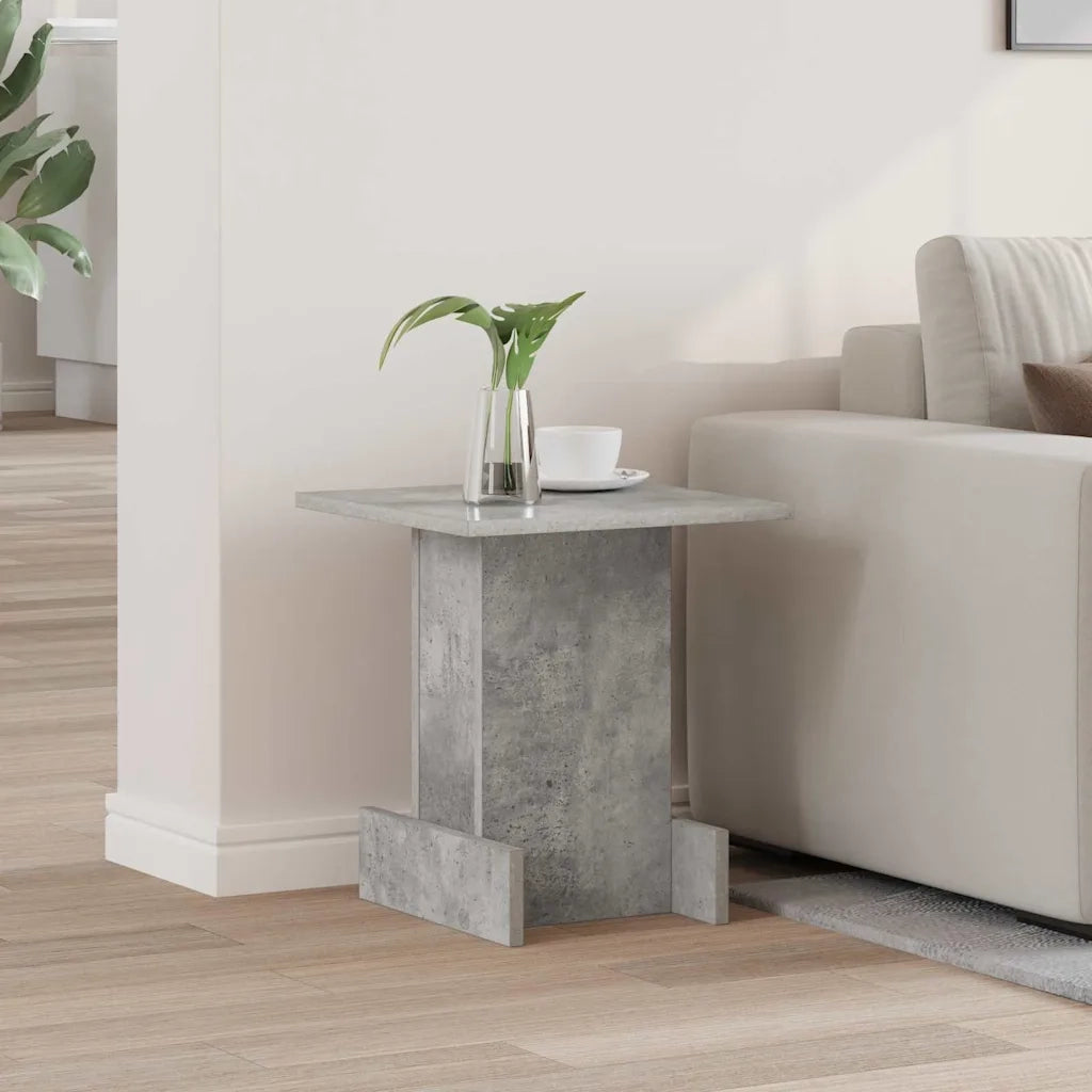 Tavolino Grigio cemento 35,5 x 35 x 40 cm Legno multistrato
