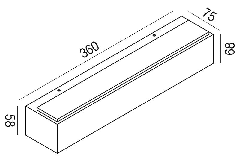 Applique LED GES965C 20W Biemissione 922lm 3000K in Alluminio Pressofuso Ruggine - Lampada da Parete per Esterni IP65 - Gea Luce