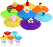 Copertura in silicone per vetro - 8 pezzi - coperchio riciclabile - anti-polvere - 105 cm.