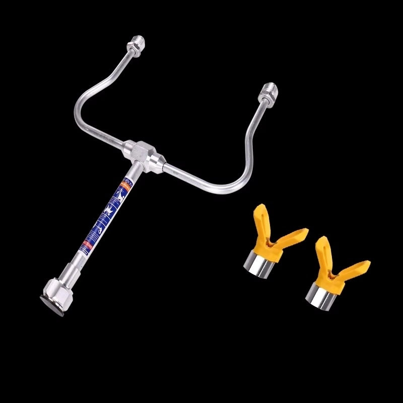 Lancia Doppia Airless TwinSpray SteelPro 7/8 – Acciaio Inox, Compatibile con Pistole 7/8" Graco/Wagner