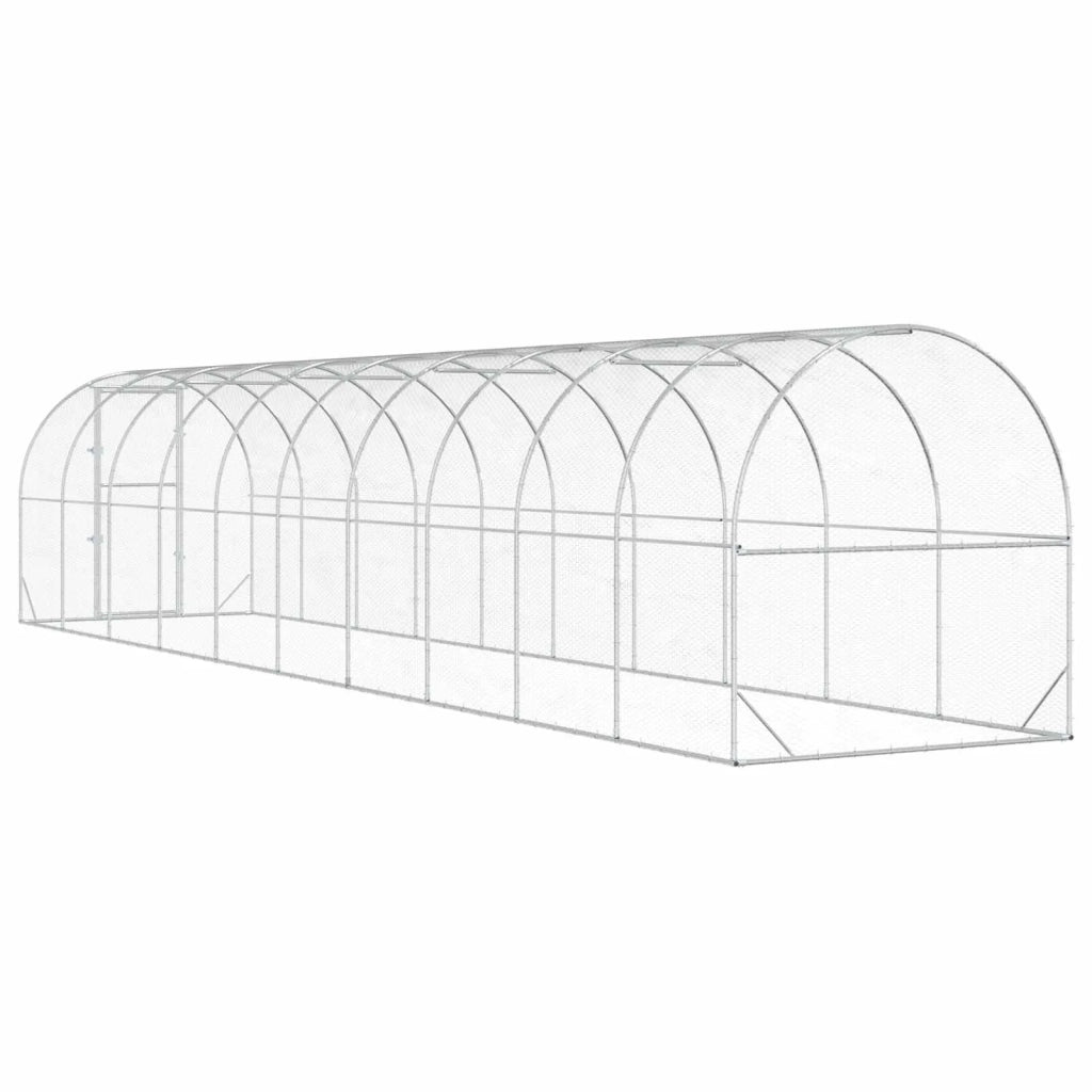 Pollaio Argento 1000 x 200 x 200 cm Acciaio zincato 3434679