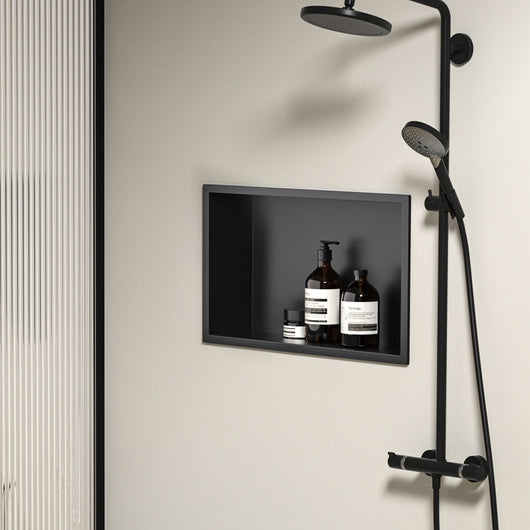 Mensola Bagno 30x45 Black Mat