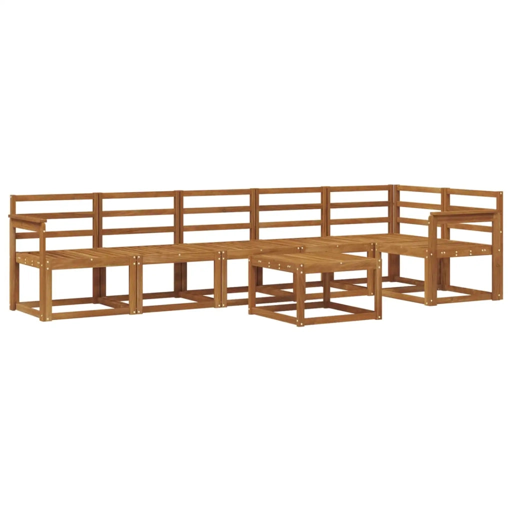 Set di divani da esterno 7 pcs Naturale 3366487