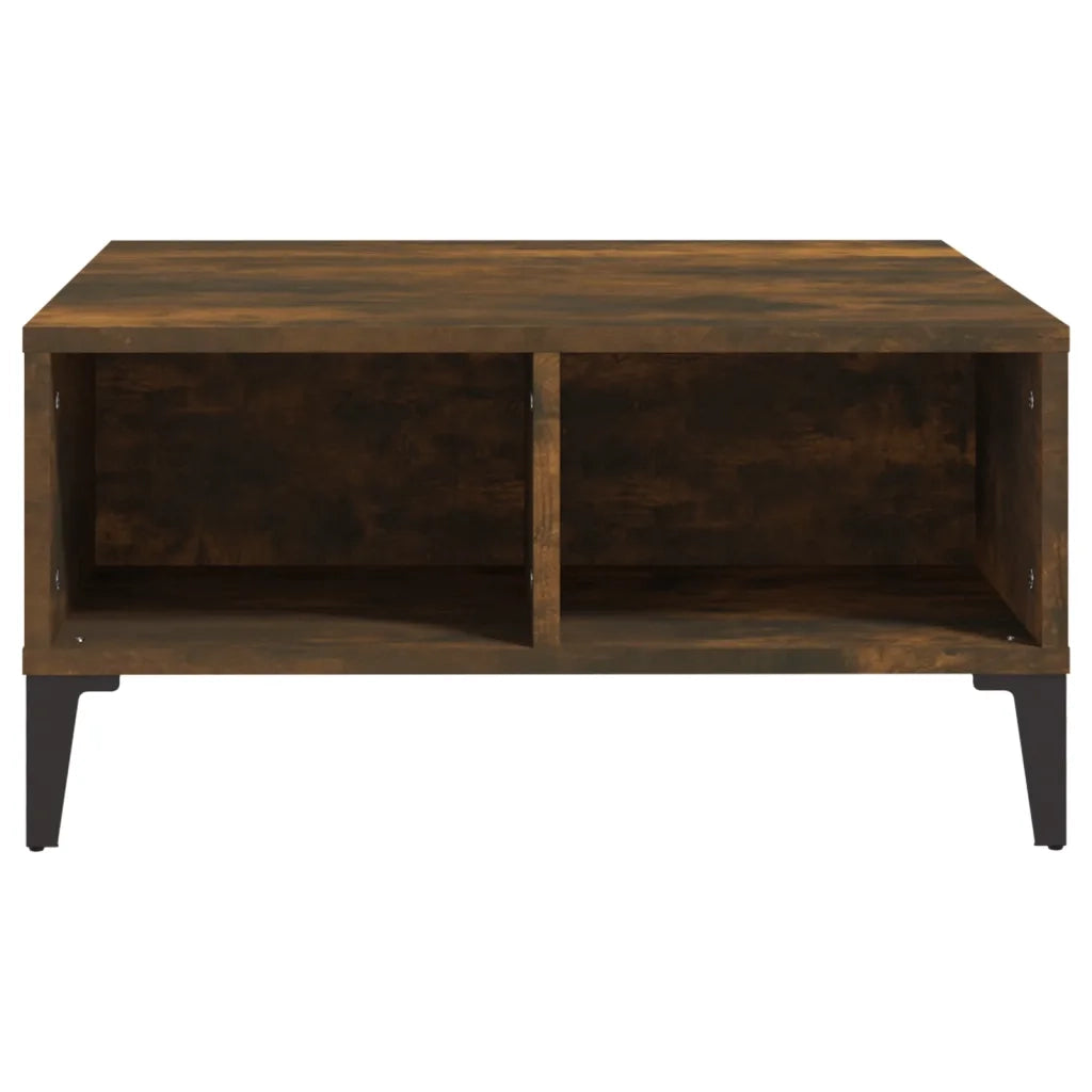 Tavolino da salotto | Tavolino da caff¨¨ | Tavolino da Soggiorno Rovere Fumo 60x60x30 cm in Truciolato