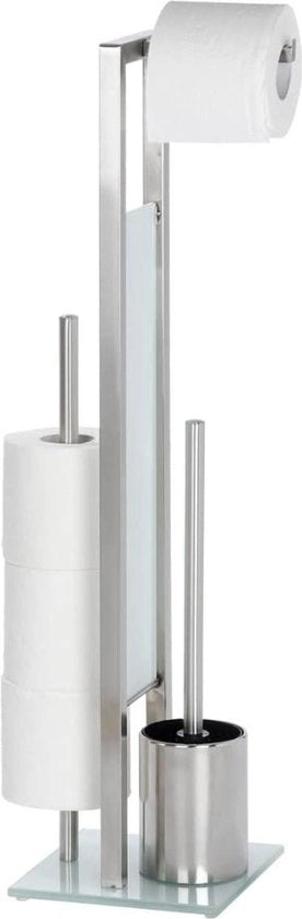 Supporto per spazzola del water con tenuta in acciaio inox a superficie ruvida con fissaggio alla parete - Design moderno per spazzola del water con supporto