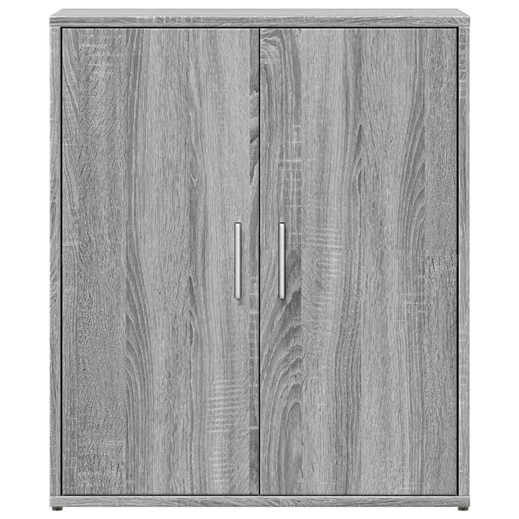 Credenze 2 pz Grigio Sonoma 60x31x70 cm in Legno Multistrato
