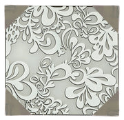 Plafoniera Candellux Cedra 10-05458 argento 2xE27 quadrata