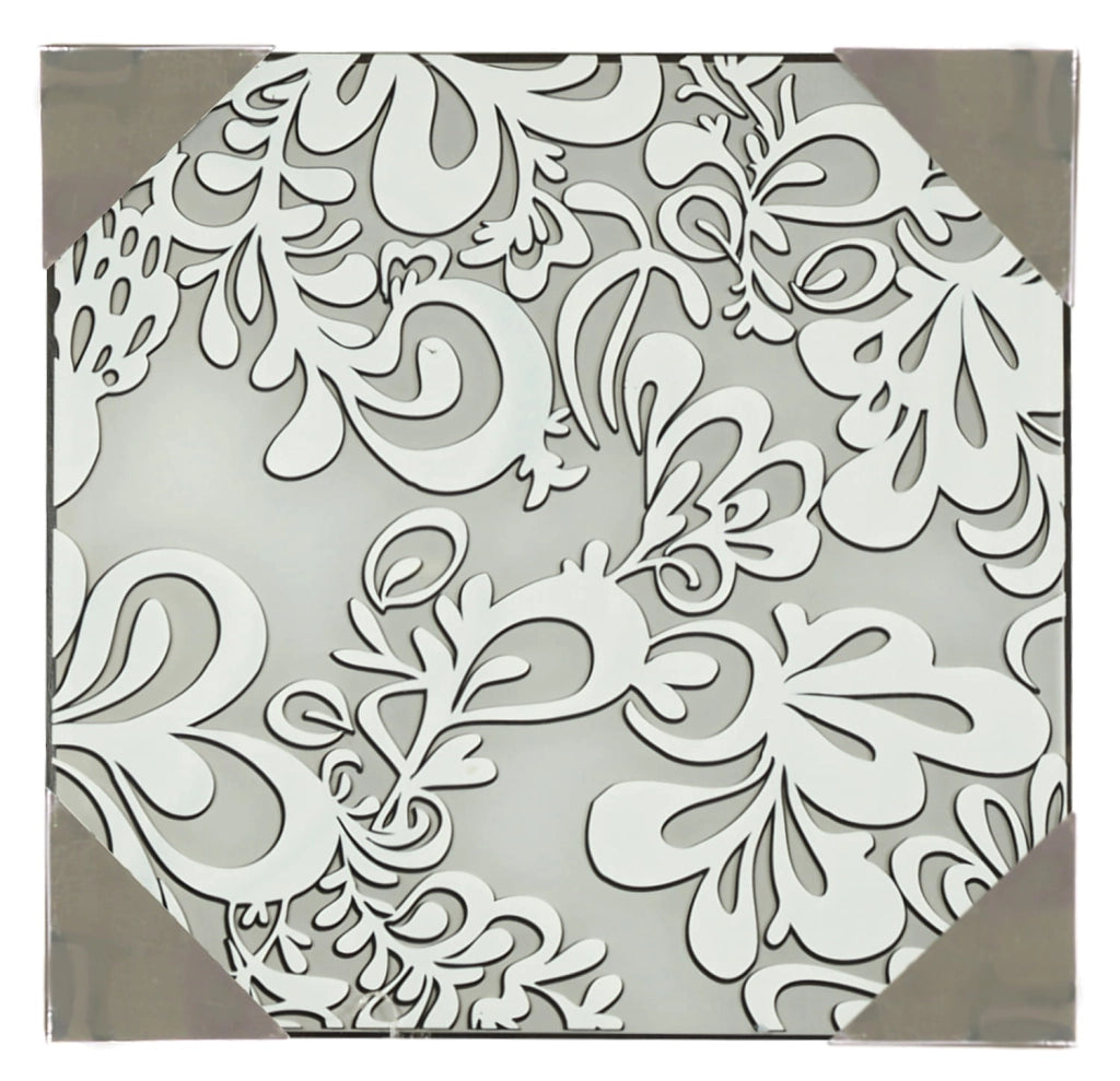 Plafoniera Candellux Cedra 10-05458 argento 2xE27 quadrata