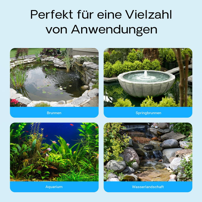 CQB-2000 SuperECO Pompa da laghetto 35W 2400l/h, con regolatore di flusso, per circolazione acqua