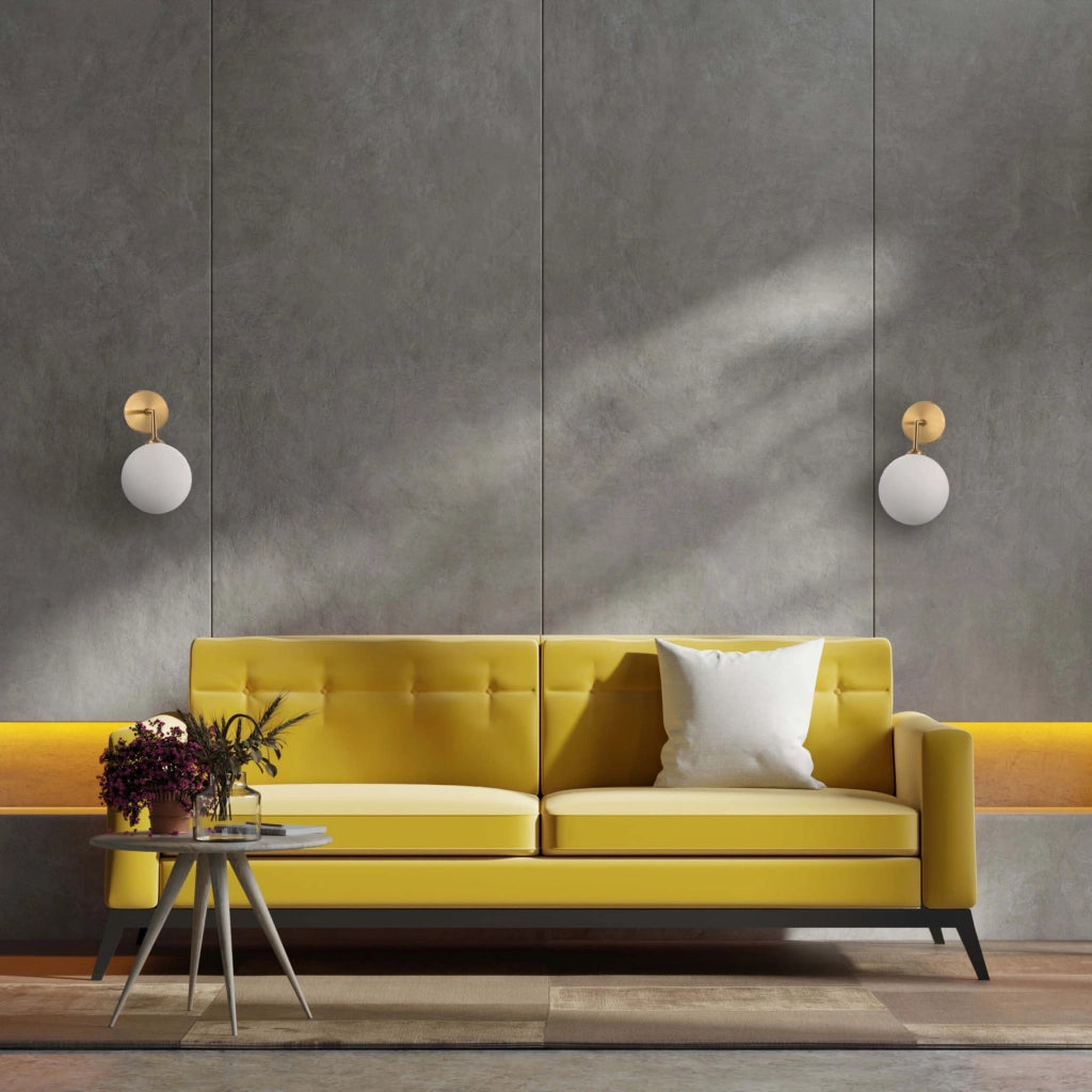 Applique da parete Dorado oro globo opale G9 Light Prestige