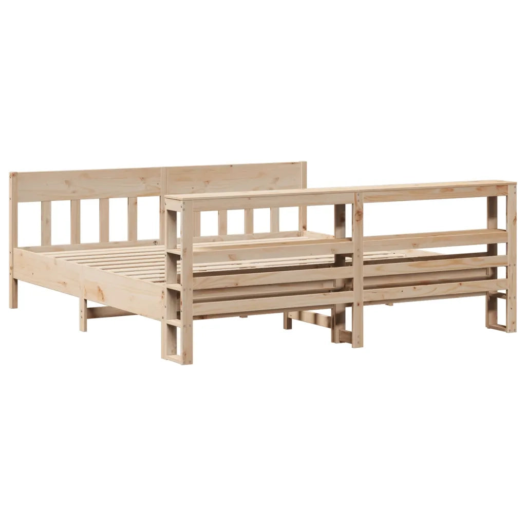 vidaXL Letto senza Materasso 200x200 cm in Legno Massello di Pino